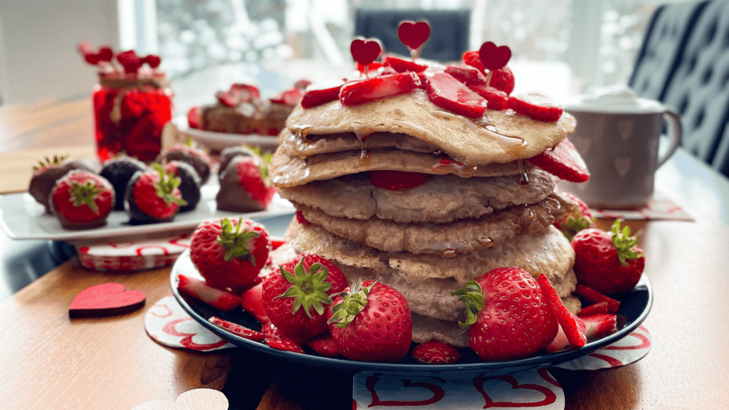Strawberry Pancake Stack Delight